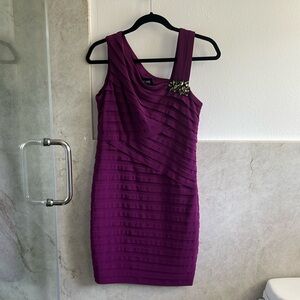 XSCAPE side zipper dress with stretch size 12P